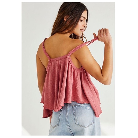 FREE PEOPLE BOHO FLOWY TOP BUTTON DOWN TANK SLEEVELESS BOHEMIAN KNIT TOP A3C - Picture 4 of 16